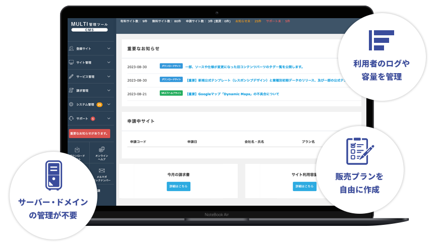 ant2 OEMサービスの顧客管理ツール